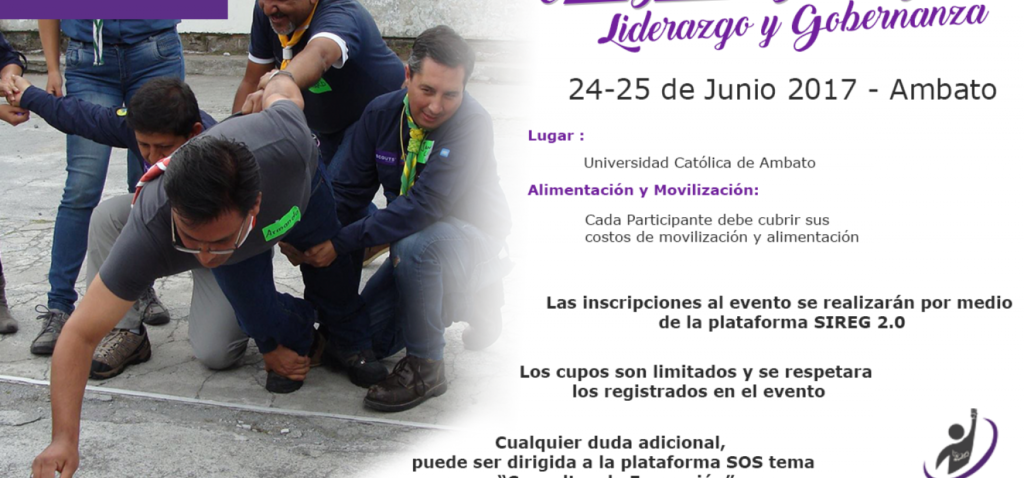 Cursos de Liderazgo - Gobernanza y Gestión de Jefes de Grupos, Ambato 2017