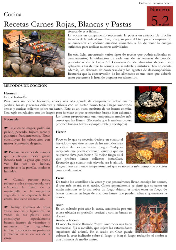 5.2 Recetas Carnes Rojas Blancas y pastas