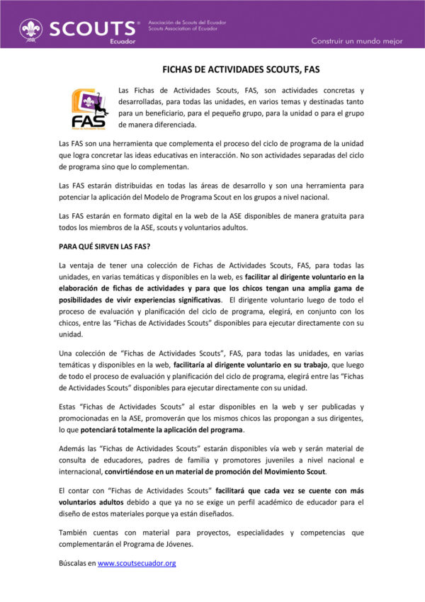 Fichas FAS