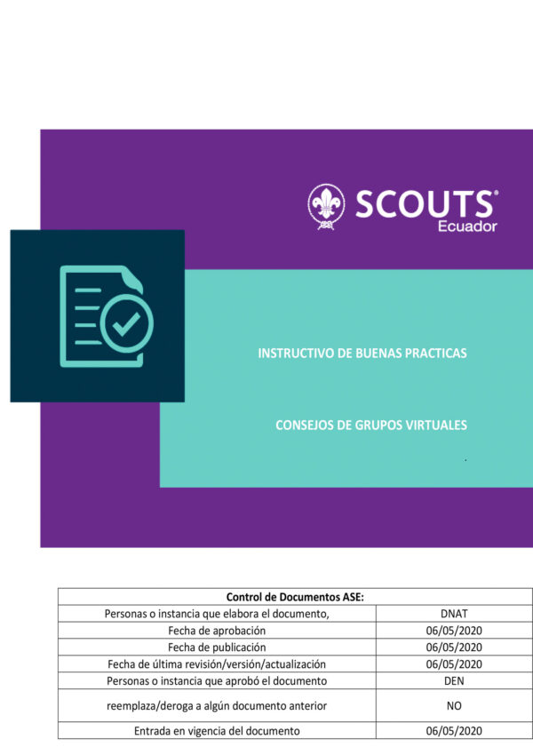 Instructivo Consejos de Grupos Virtuales Validos 2020