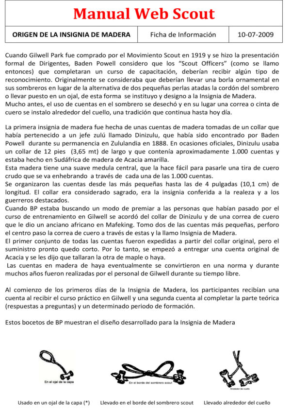 Origenes Insignia Madera