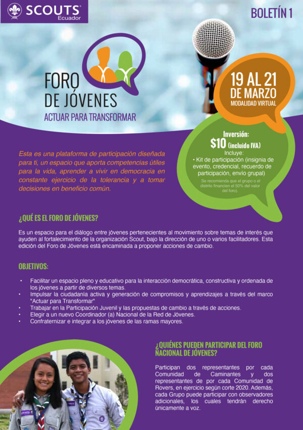 boletin 1 foro jovenes